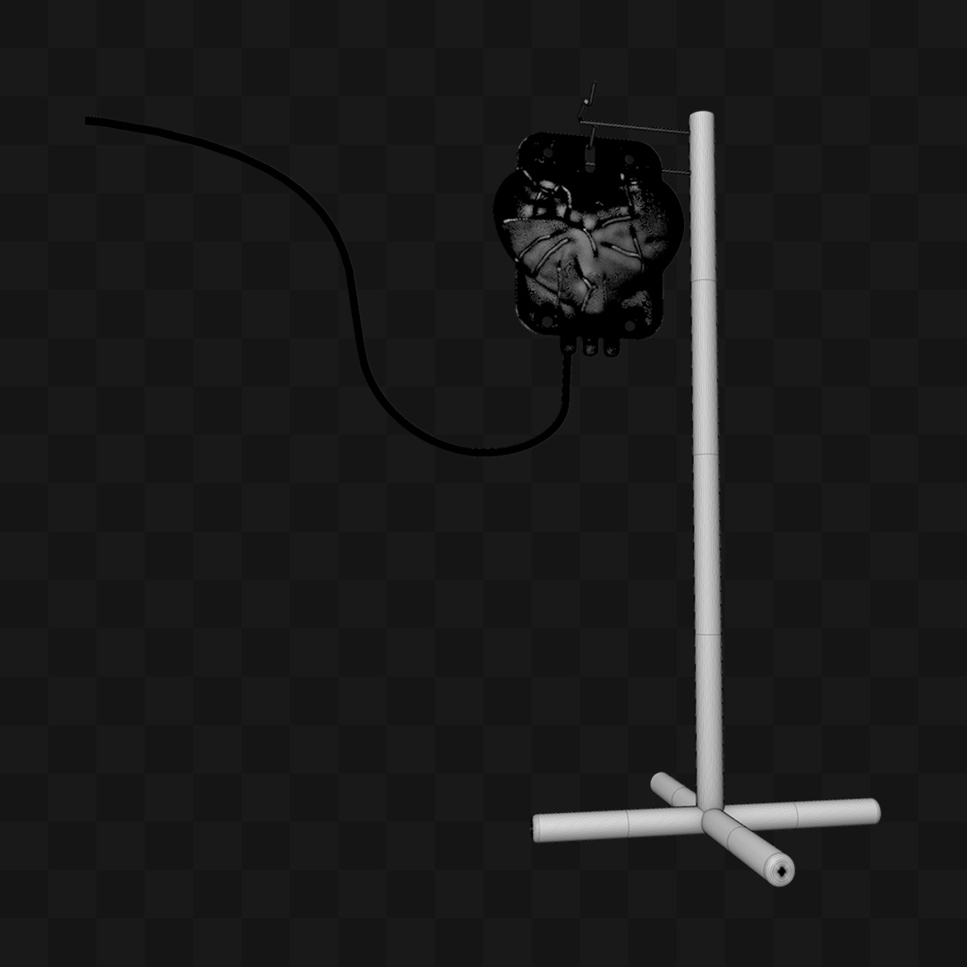 Bolsa Doe Sangue Coração - Modelo 3D