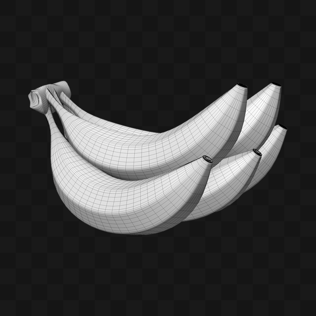 Cacho de Bananas - Modelo 3D