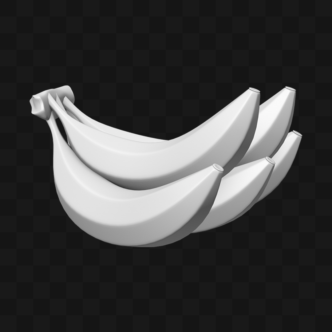 Cacho de Bananas - Modelo 3D