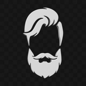 Ícone Barba e Cabelo - Modelo 3D