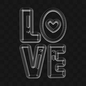 Letters Love - Modelo 3D