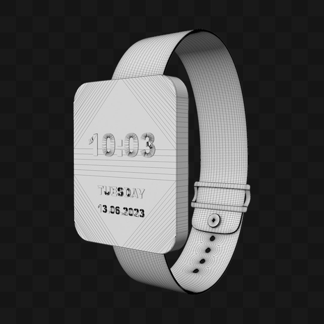 Relógio Digital - Modelo 3D