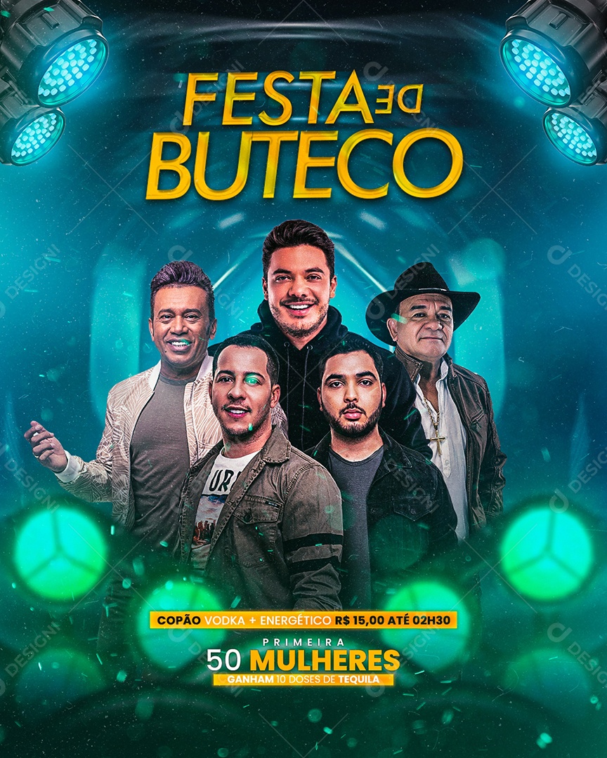 Flyer Festa de Buteco Social Media PSD Editável