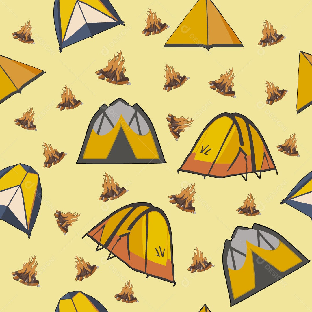 Padrão de Barracas Ilustração Vetor EPS