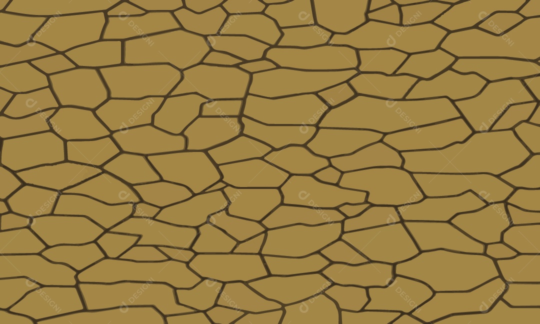 Textura de Chão Seco Rachado Ilustração Vetor EPS