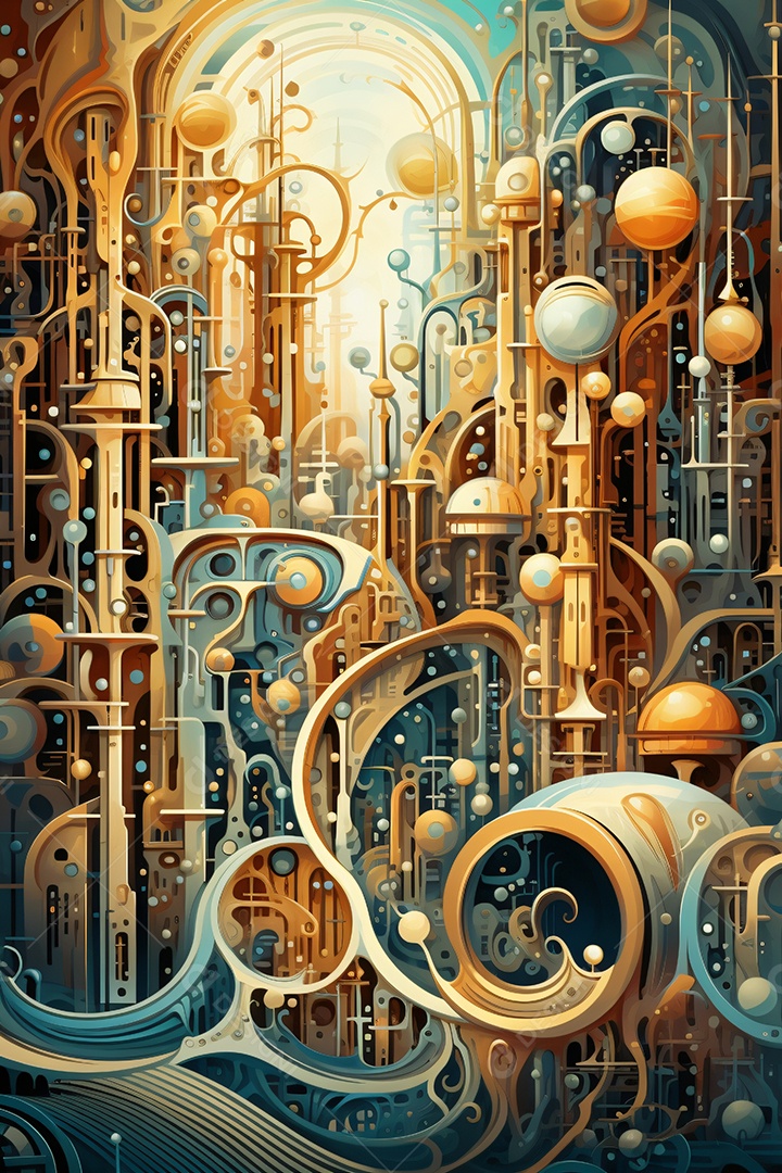 Fundo surreal do país das maravilhas mágico