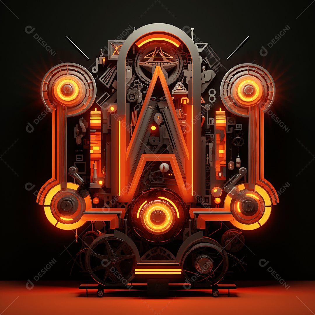 Fundo engrenagens coloridas