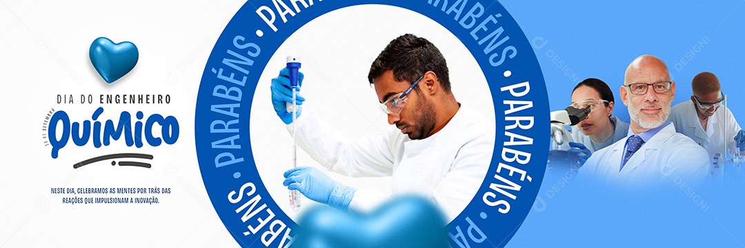 Carrossel Dia do Engenheiro Químico Celebramos as Mentes por Trás das Reações que Impusionam a Inovação Social Media PSD Editável