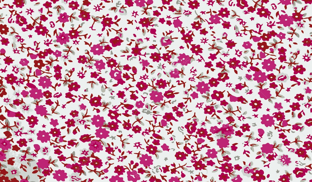 Textura de Flores Ilustração Vetor EPS