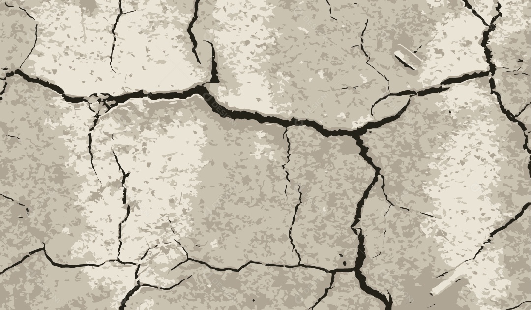 Textura de Parede Rachada Ilustração Vetor EPS