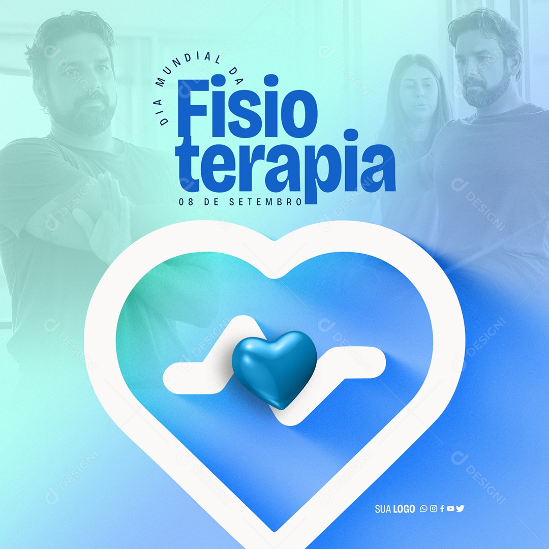 Banner Dia Mundial da Fisioterapia 08 de Setembro Social Media PSD Editável
