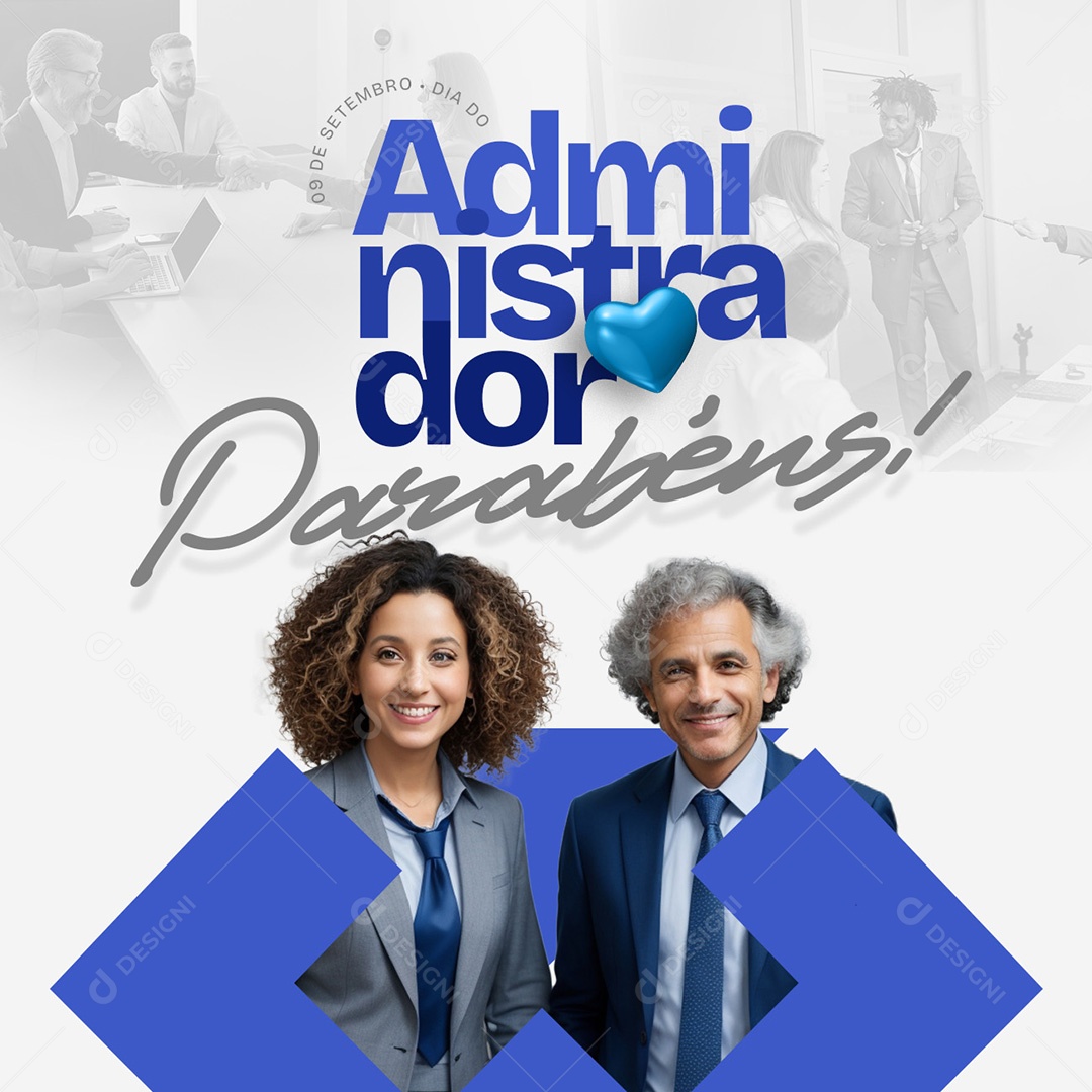 Dia Do Administrador 09 De Setembro Social Media PSD Editável