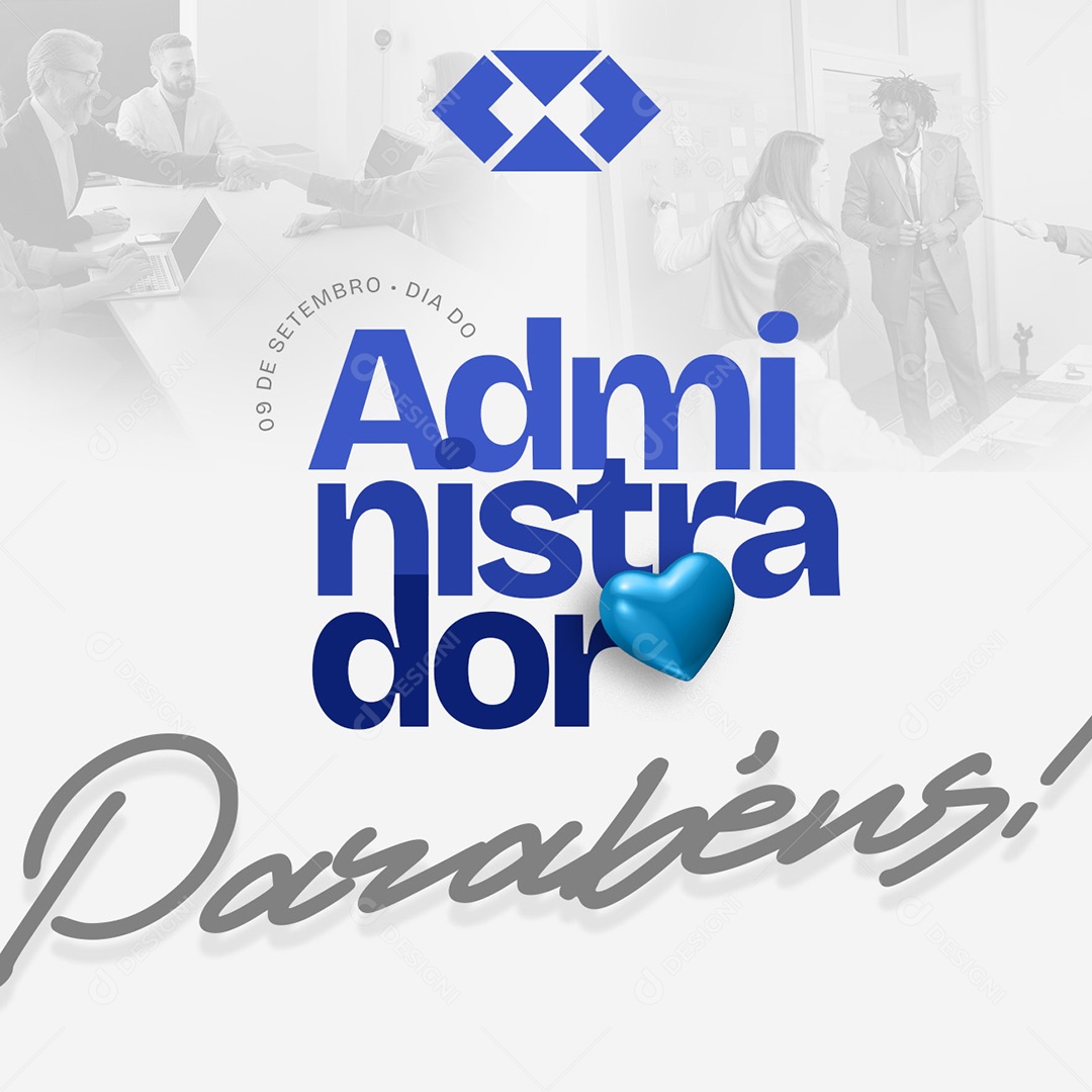 Banner Dia do Administrador 09 de Setembro Parabéns Social Media PSD Editável