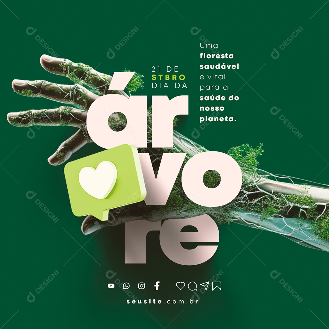 Social Media Dia da Árvore 21 de Setembro PSD Editável