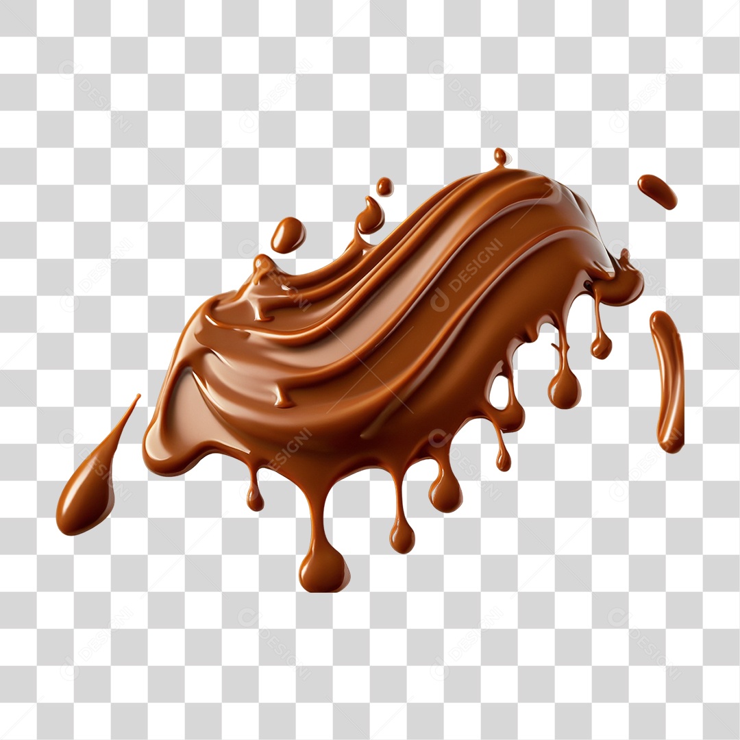 Respingo de Chocolate PNG Transparente