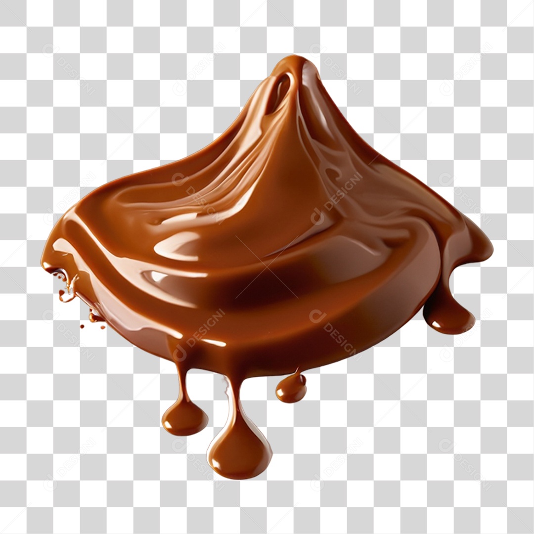 Respingo de Chocolate PNG Transparente