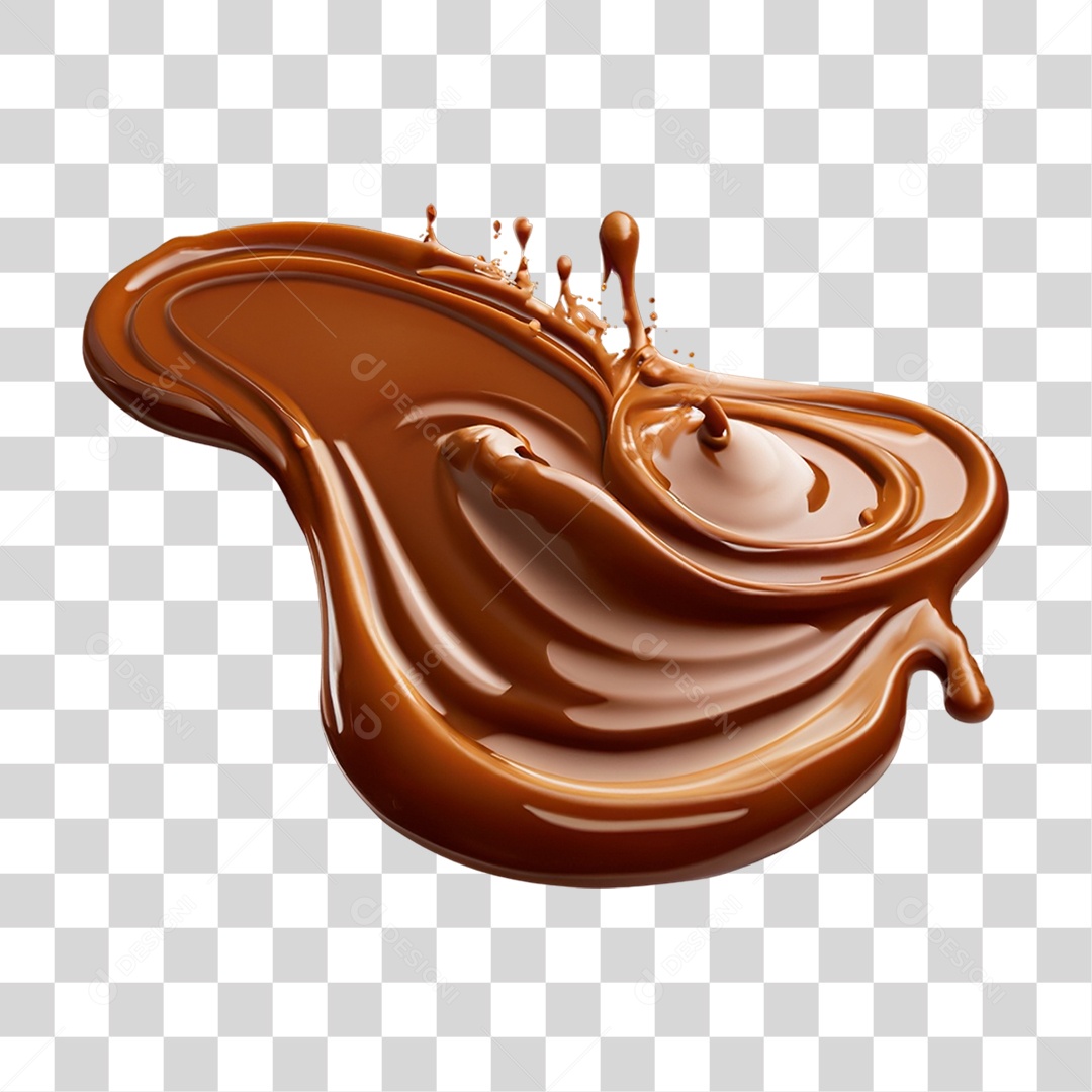 Respingo de Chocolate PNG Transparente