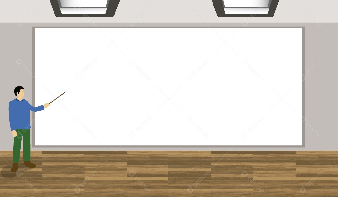 Quadro Branco para Anúncio Ilustração Vetor EPS