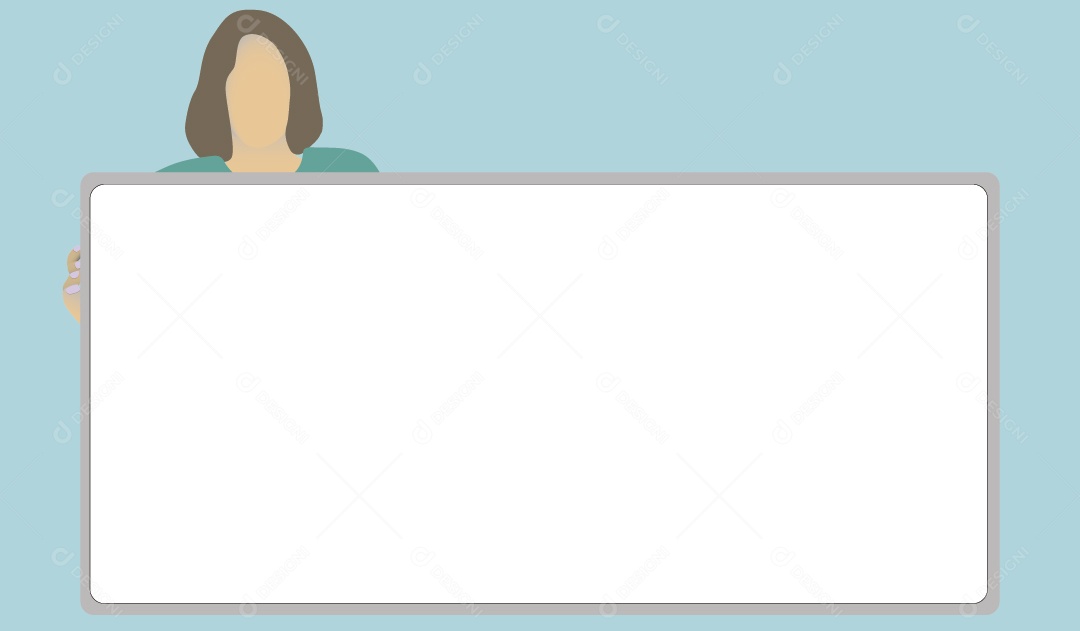 Quadro Branco para Anúncio Ilustração Vetor EPS