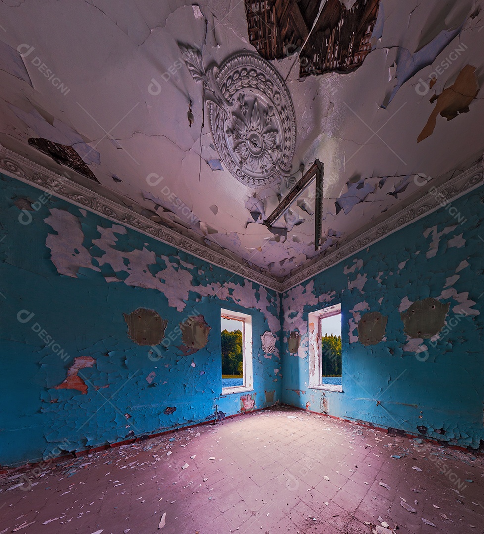 Interior do quarto abandonado 3.2