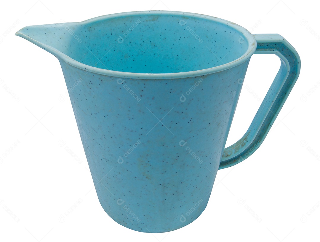 Antigo regador de plástico isolado