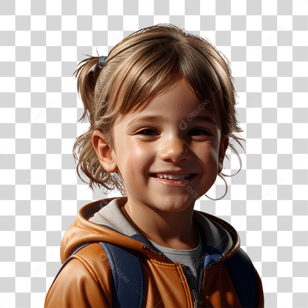 Criança Menina Sorrindo PNG Transparente