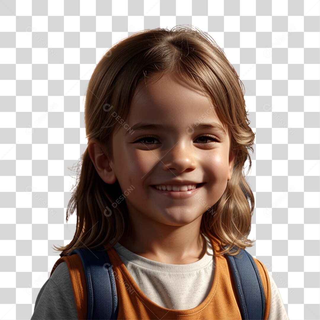 Criança Menina Sorrindo PNG Transparente