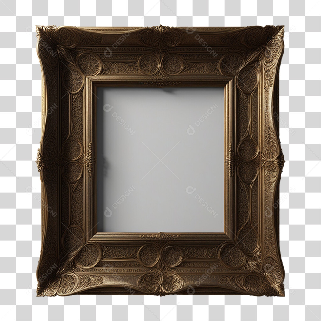 Moldura Dourada PNG Transparente