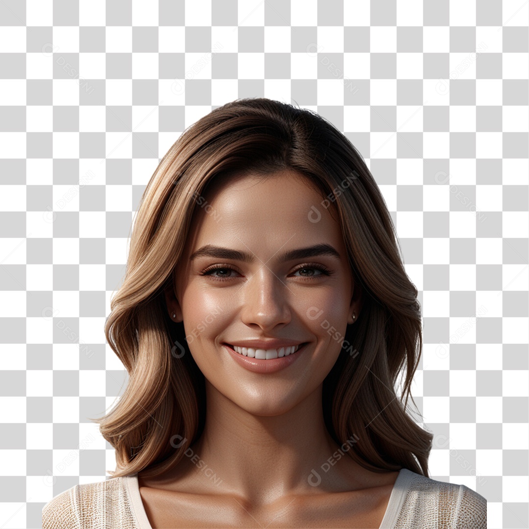 Mulher Sorrindo PNG Transparente