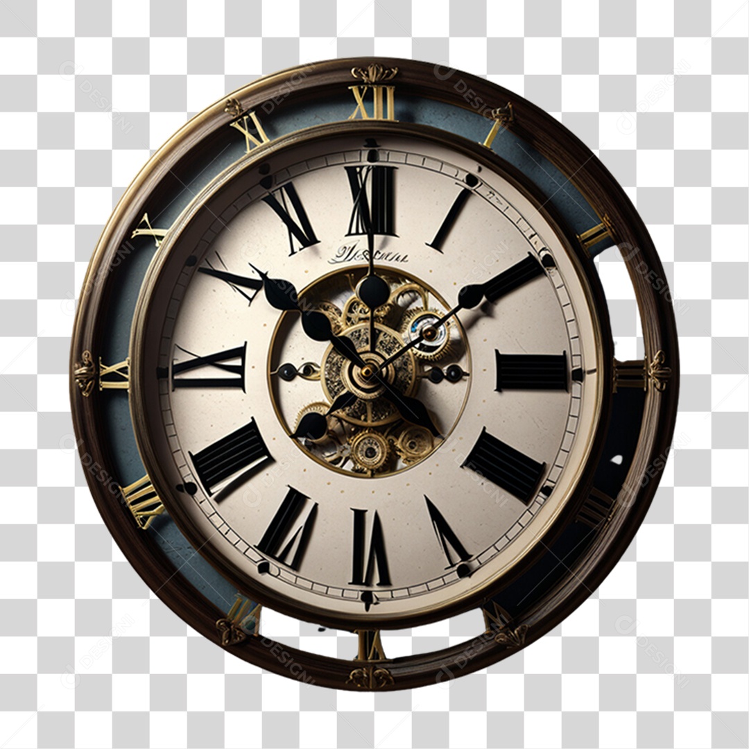 Relógio Antigo Horário PNG Transparente
