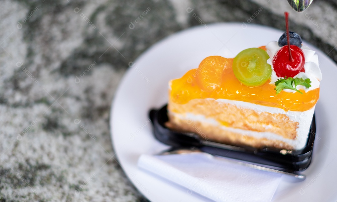 Deliciosa fatia de bolo