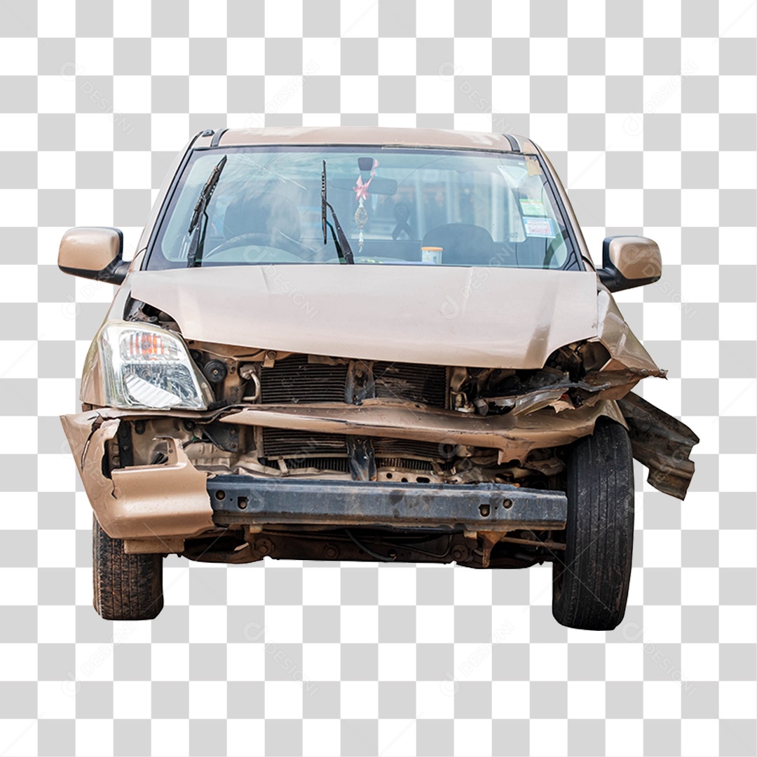 Carro Batido Amassado PNG Transparente