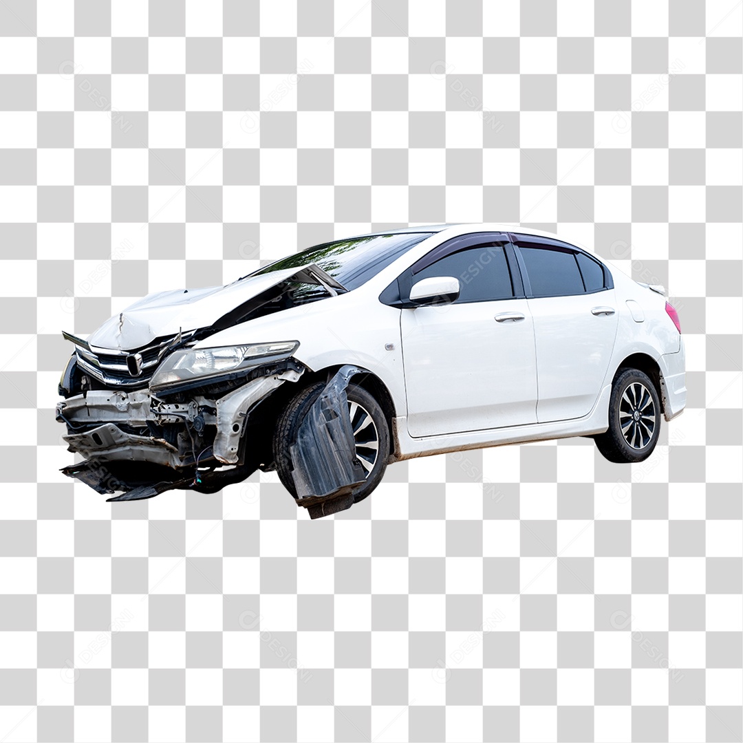 Carro Batido Amassado PNG Transparente