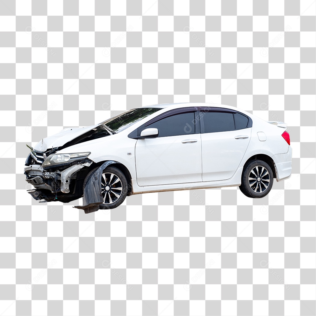 Carro Batido Amassado PNG Transparente