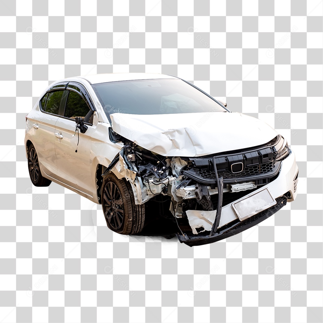 Carro Batido Amassado PNG Transparente