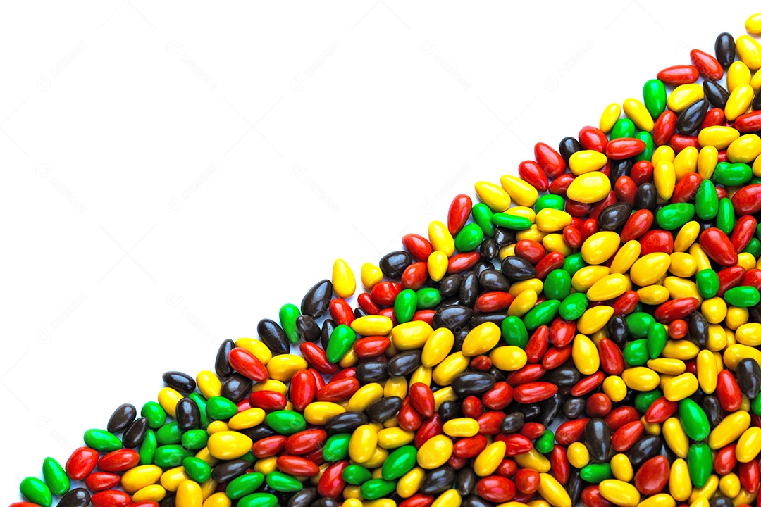 Moldura de sementes de girassol multicoloridas vitrificadas