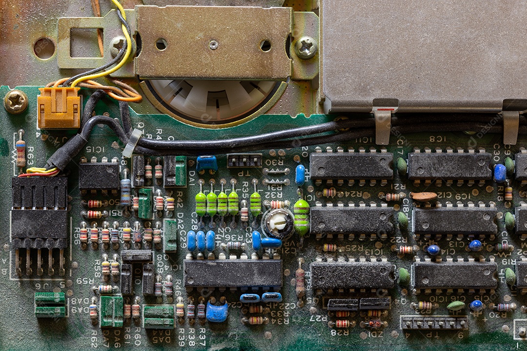 Antigo da placa de circuito eletrônico
