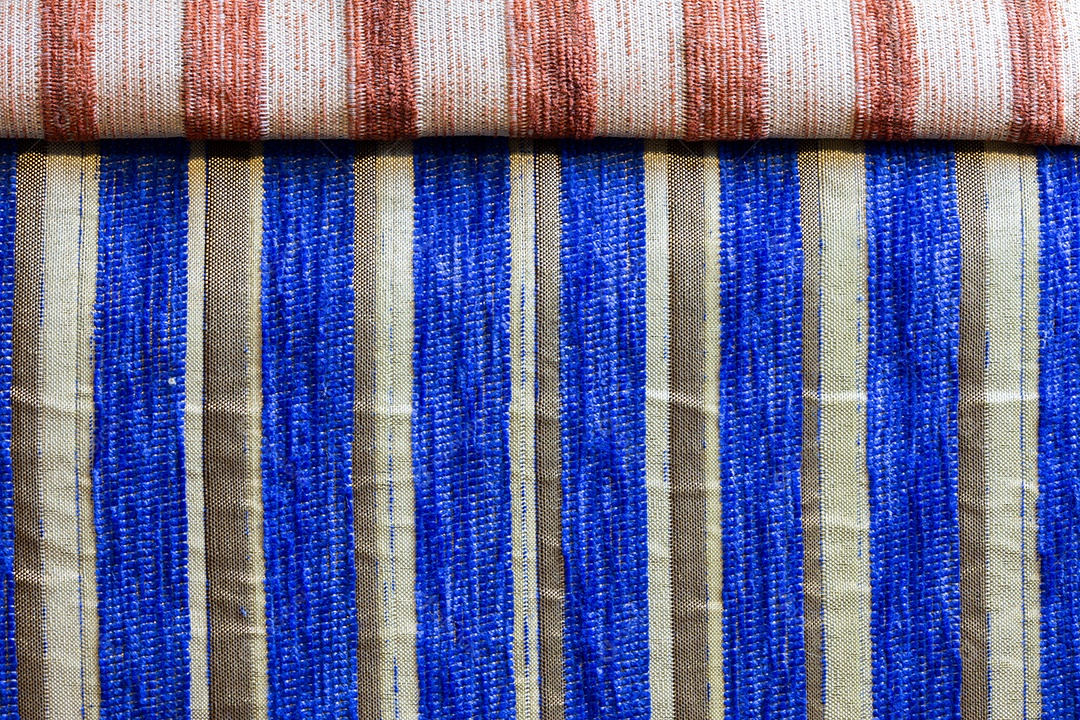 Tecido sintético listrado para estofamento