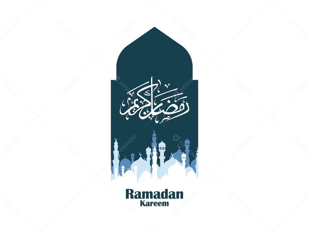 Arco Islâmico Ilustração Vetor EPS