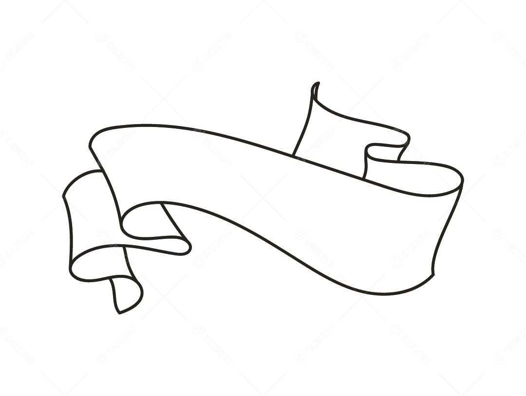 Fita Branca Desenho Vetor EPS