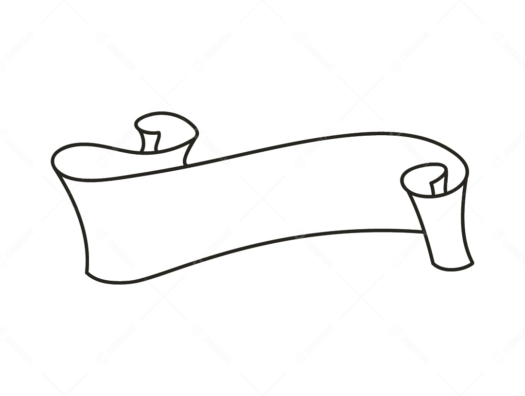 Fita Branca Desenho Vetor EPS