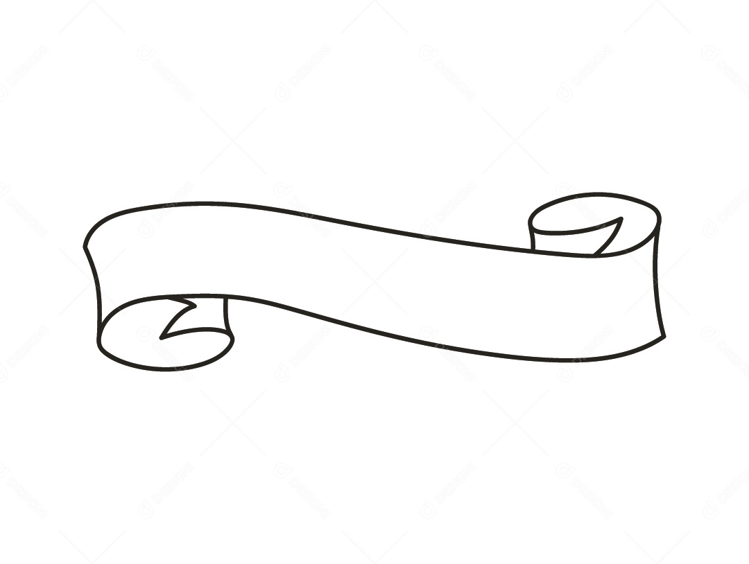 Fita Branca Desenho Vetor EPS