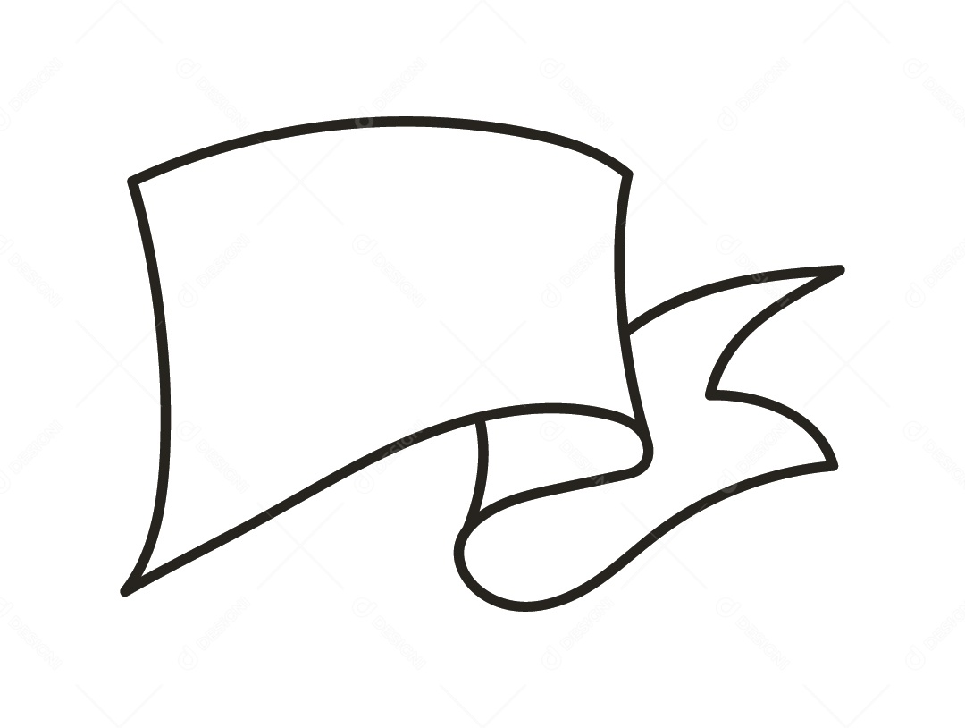 Fita Branca Desenho Vetor EPS