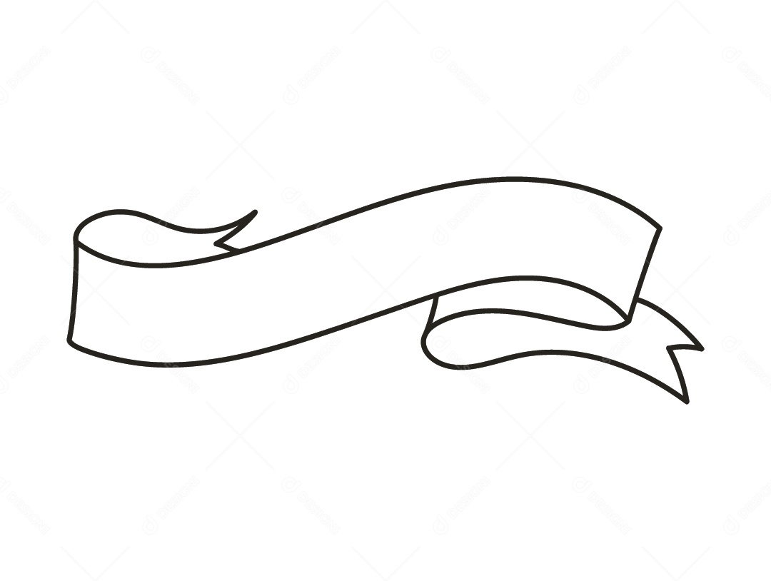 Fita Branca Desenho Vetor EPS