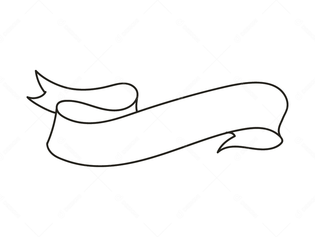 Fita Branca Desenho Vetor EPS