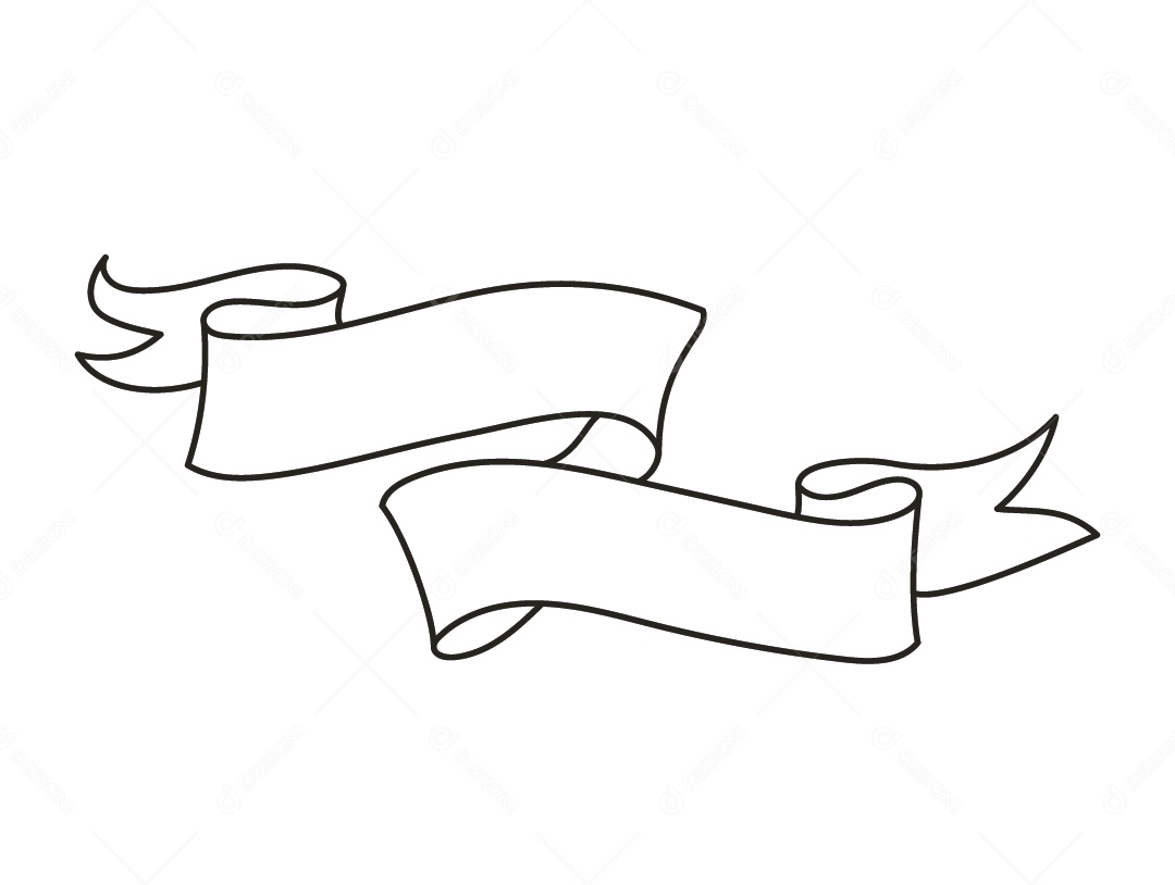 Fita Branca Desenho Vetor EPS