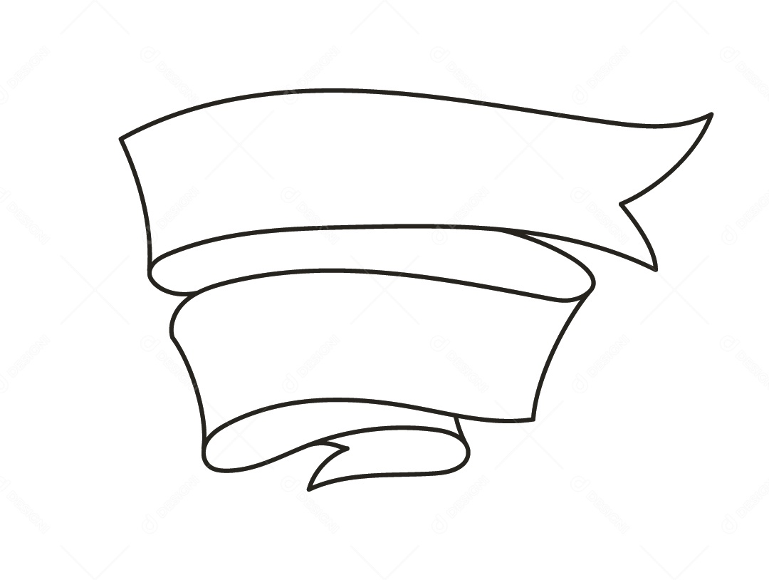 Fita Branca Desenho Vetor EPS