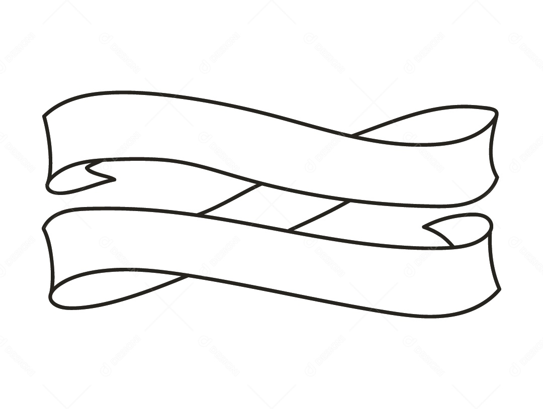 Fita Branca Desenho Vetor EPS