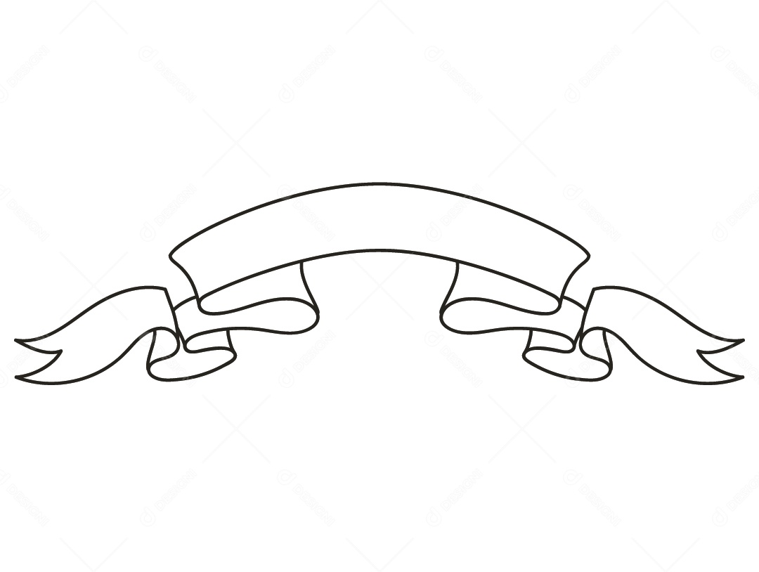 Fita Branca Desenho Vetor EPS