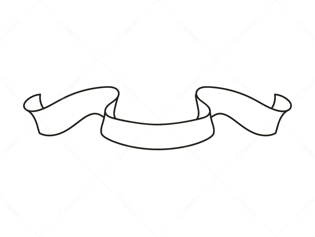 Fita Branca Desenho Vetor EPS